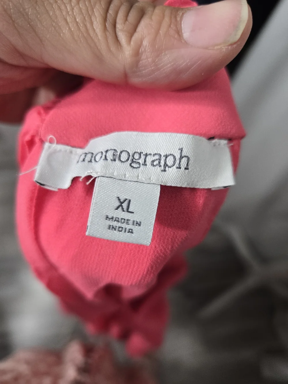 Monograph Pink Halter Blouse Size XL